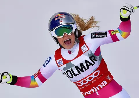 Ce nebunie! Lindsey Vonn și-a luat la ciocane schiurile! VIDEO