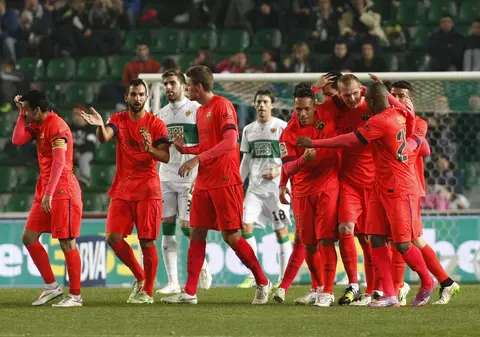 Barcelona s-a distrat cu Elche în Cupa Spaniei și se pregătește de derby-ul cu Atletico! / VIDEO