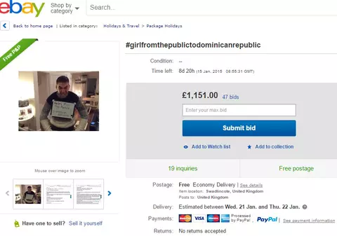 Părăsit de logodnică, își caută pe eBay parteneră pentru luna de miere