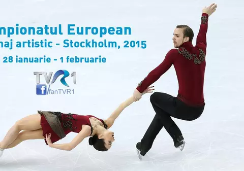 Campionatele Europene de Patinaj Artistic de la Stockholm, în direct la TVR