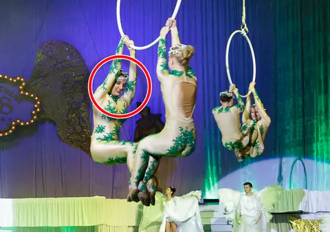 Acrobata care și-a învins teama! A revenit pe scenă după accident