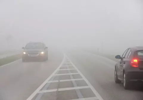 Cod galben de ceață pentru București și județele Ilfov și Călărași. Situația traficului pe A1 și A2