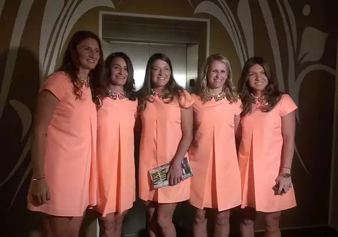 Echipa României de Fed Cup, în roz la petrecerea jucătoarelor