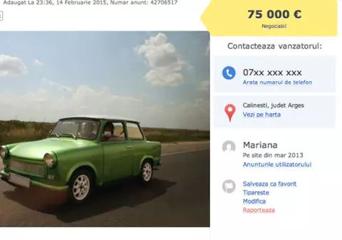 Vrea să-și VÂNDĂ TRABANTUL cu UN PREȚ ULUITOR! CE SUMĂ DE BOLID CERE PE MAȘINUȚA COMUNISTĂ, cu ÎMBUNĂTĂȚIRI DE TOP?