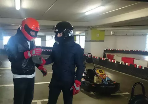 Chef Sorin Bontea, provocat de Radu Vâlcan la o întrecere pe pista de karting