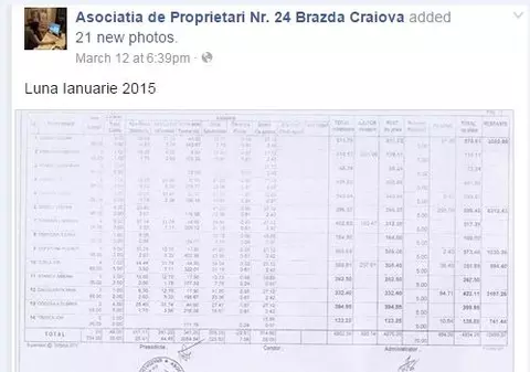 Craiovenii pot afla de pe Facebook ce datorii au la întreţinere
