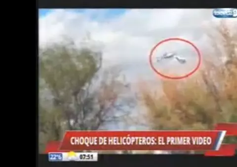 MOMENTUL în care ELICOPTERELE s-au CIOCNIT în ARGENTINA! | VIDEO