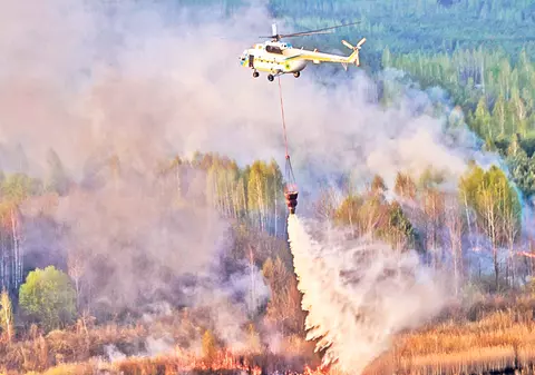 Incendiul de la Cernobîl a pus pe jar Ucraina și România! «Nu există nici un nor radioactiv»