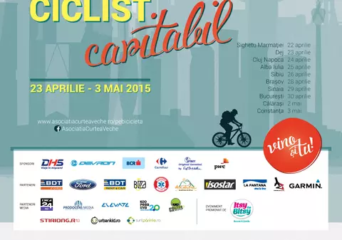Turul ciclist caritabil “Cărțile copilăriei pe bicicletă”, 10 orașe în 9 zile pentru promovarea lecturii