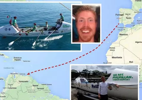 Un supraviețuitor al cancerului a stabilit recordul lumii la trecerea Atlanticului într-o barcă cu vâsle