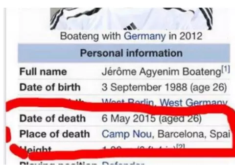 Data ”morții” lui Boateng, 6 mai 2015. Locul ”decesului”... Camp Nou