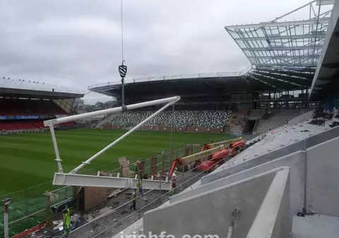 Meciul cu Irlanda de Nord se joacă pe un stadion aflat în şantier / FOTO&VIDEO