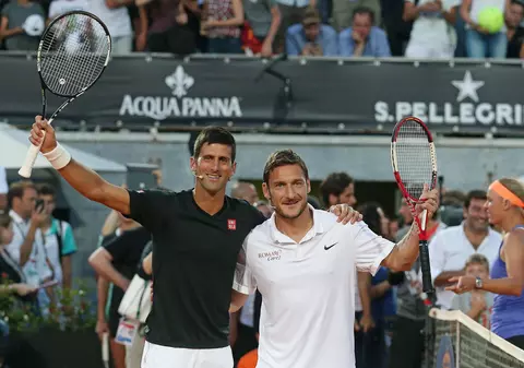 Totti și Nole au dat recital la Roma, într-un meci caritabil! / FOTO & VIDEO