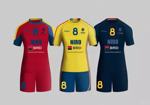 Federația a prezentat noile echipamente ale naționalelor de handbal