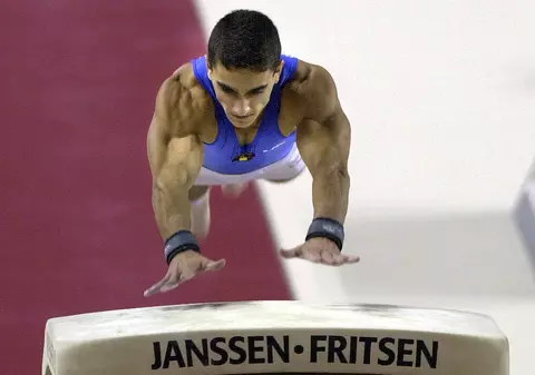 Gimnastul Marian Drăgulescu, medalie de aur la sărituri la Cupa Israelului