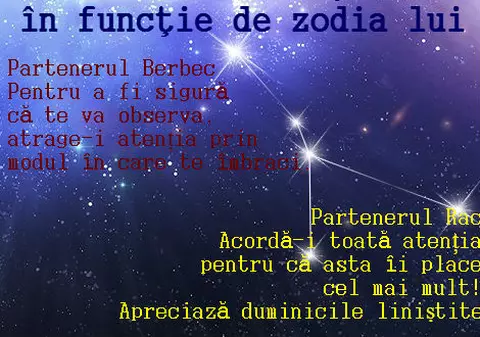 Cum îl cucereşti, în funcţie de zodia lui