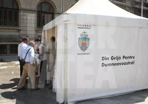Corturi medicale anticaniculă în Capitală. Vezi unde sunt amplasate!