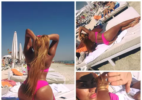 Solista pop Roxana Dobrițoiu în culmea popularității. Nu în topuri ci pe plajă!