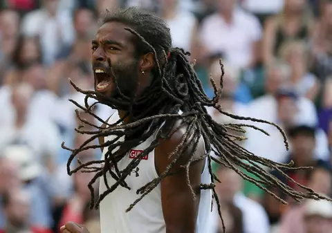 Dustin Brown - dedicație specială, după ce l-a eliminat pe Rafa Nadal / GALERIE FOTO