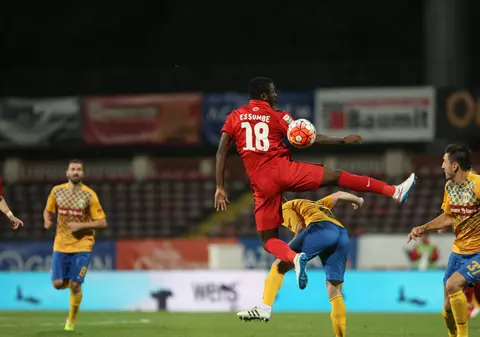 Liga I. Dinamo - Petrolul 2-0. Essombe, debut cu gol. "Bizonul" Gnohere a recidivat şi şi-a arătat muşchii. ^1-1 la penalty-uri neacordate / FOTO