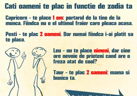 Câți oameni te plac, în funcție de zodie
