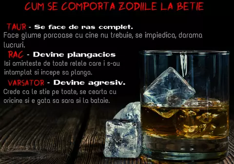 Horoscop: Cum se comportă la beţie în funcţie de zodia lui