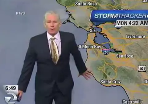 Surprins de cutremur în direct! Reacţia unui meteorolog, când simte cum se mişcă pământul | VIDEO