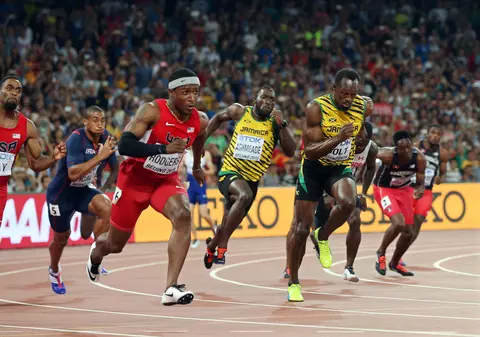 ”Fulgerul” a mai lovit o dată! Bolt l-a umilit iarăși pe Gatlin! Record mondial la decatlon / VIDEO