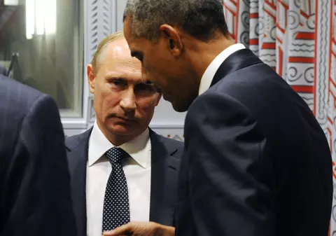 Barack Obama, faţă în faţă cu Vladimir Putin, la Adunarea Generală a ONU! Despre ce au discutat | FOTO