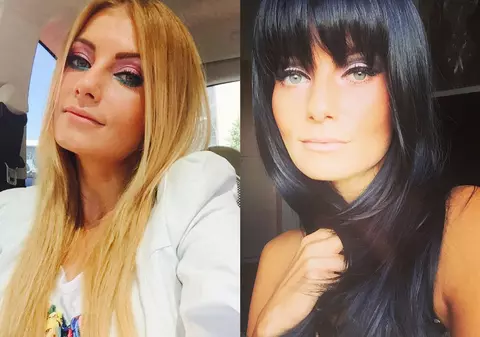 Sylvia, schimbare radicală de look. Vă place cum arată brunetă?