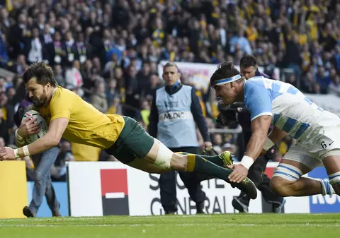 Noua Zeelandă - Australia, finala Cupei Mondiale. ^Wallabies au răpus Argentina lui Maradona. Starul s-a aflat în tribune și a plâns la final!