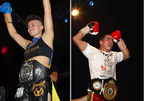 Cristiana Stancu şi Cristi Spetcu, primii români campioni mondiali din istoria WTKA Pro