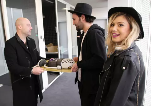 Smiley, Sore, Feli și Miță de la ”Bere Gratis” le-au făcut o surpriză matinalilor de la DIGI M, în prima zi de emisie