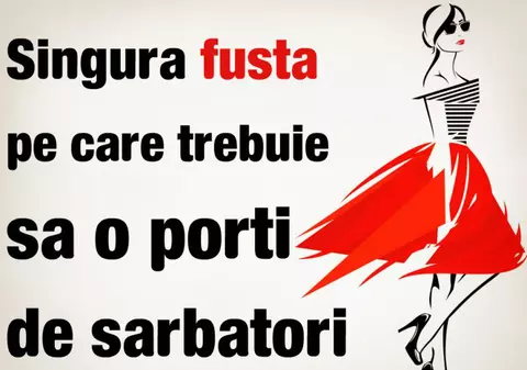 Singura fustă pe care trebuie să o porţi de sărbători