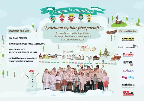 Un Crăciun mai bun pentru 240 de copii abandonaţi