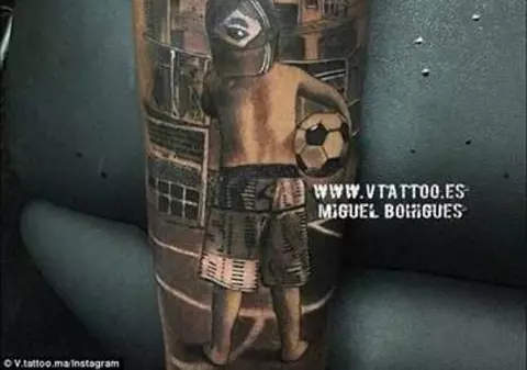 Neymar și-a făcut un tatuaj care-i aduce aminte de copilărie