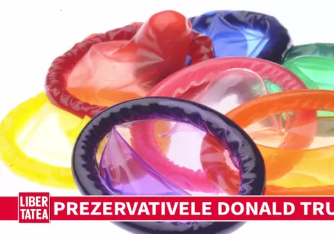 Magnatul american Donald Trump a ajuns imagine pe... prezervative | VIDEO
