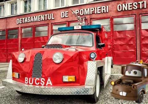 Pompierii din Onești au transformat un Trabant într-o autospecială. Faceți cunoștință cu Bucșă | FOTO