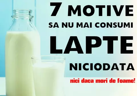 7 motive să nu mai bei lapte