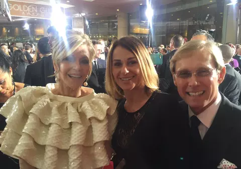 Nadia Comăneci a fost prezentă la Golden Globe. Companie selectă pentru fosta gimnastă / FOTO
