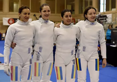 Echipa feminină de spadă a României, locul 7 la concursul de Cupă Mondială de la Barcelona