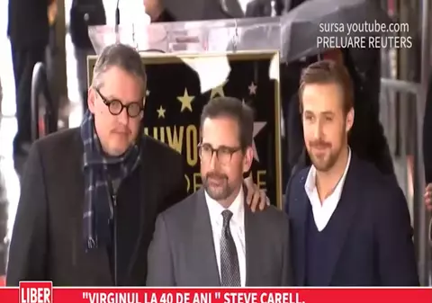 „VIRGINUL LA 40 DE ANI” a primit o stea pe bulevardul starurilor de la Hollywood (VIDEO)