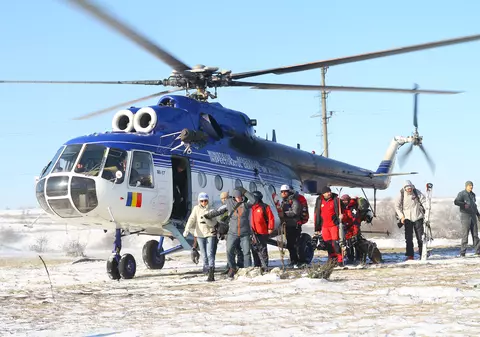 Operațiunea de salvare, distracție pentru elevii sinistrați de la Bâlea Lac