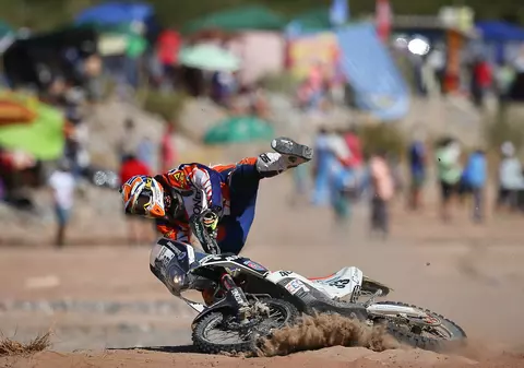 Mani Gyenes, singurul român din Dakar, locul 22 în etapă și pe 14 la general, la clasa moto / FOTO