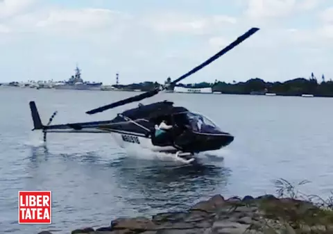 UN ELICOPTER CU 5 OAMENI LA BORD S-A PRĂBUȘIT LA PEARL HARBOR ÎN HAWAII / VIDEO, IMAGINI ȘOCANTE