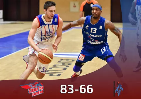 Start în play-off și în play-out-ul de la baschet. Steaua bate Mureșul. Energia Tg. Jiu, cu juniorii