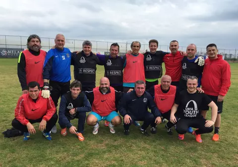 Hagi și Popescu au dat recital total într-un meci amical