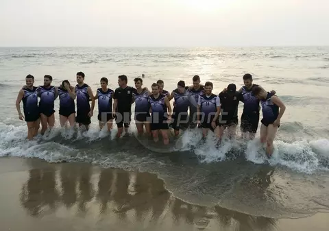 Rapidiștii s-au antrenat pe plajă în India. Giuleștenii debutează duminică / GALERIE FOTO