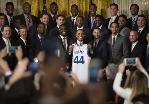 Stephen Curry, luat peste picior de Barack Obama / GALERIE FOTO
