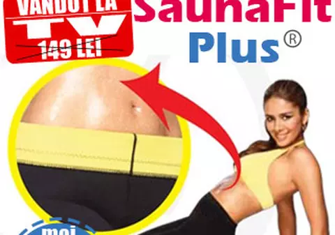 (P) Scapa de burta si colacei cu SaunaFit Plus. Acum ai cadou o crema anticelulitica!
